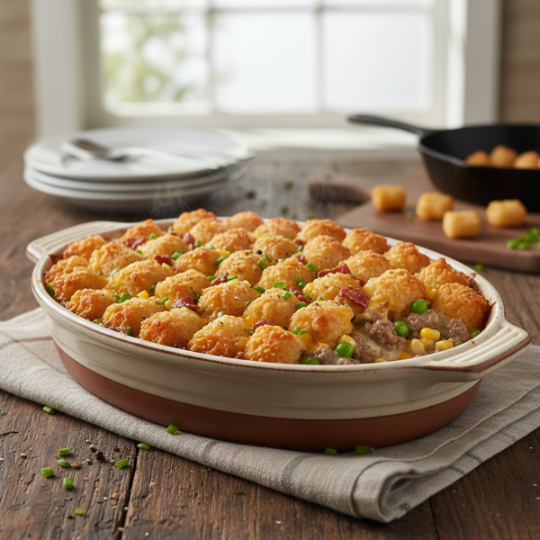 Classic Tater Tot Casserole Delight recipe