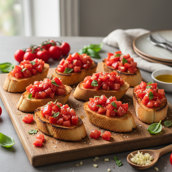 Classic Tomato Basil Bruschetta recipe