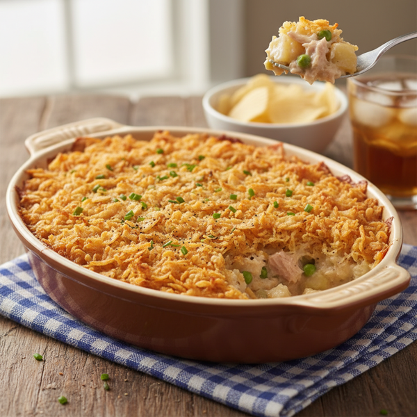 Classic Tuna & Potato Chip Casserole recipe