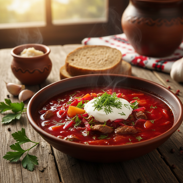 Classic Ukrainian Borscht Delight recipe
