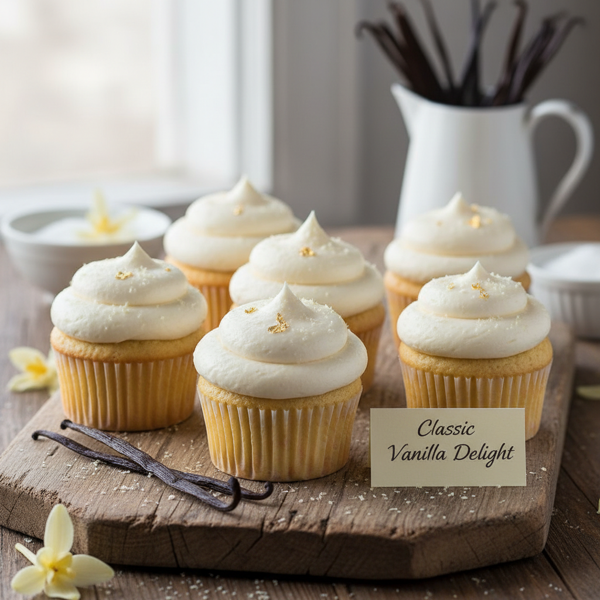 Classic Vanilla Delight Cupcakes recipe
