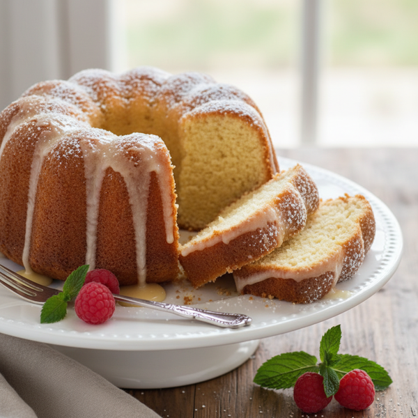 Classic Vanilla Pound Cake Delicacy recipe
