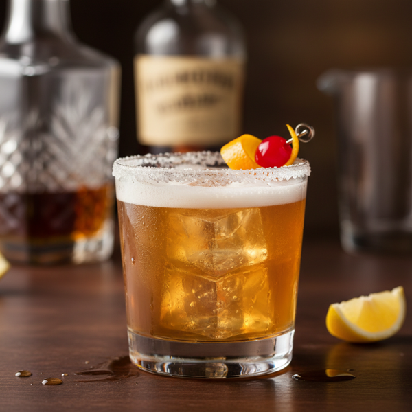 Classic Whiskey Sour Cocktail recipe
