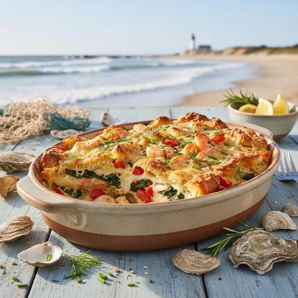 Coastal Delight Seafood Strata recipe