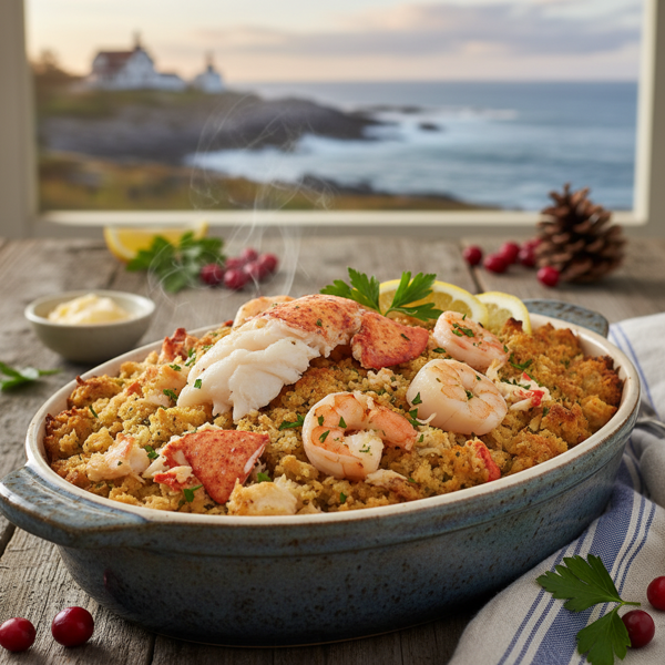 Coastal Maine Seafood Stuffing recipe