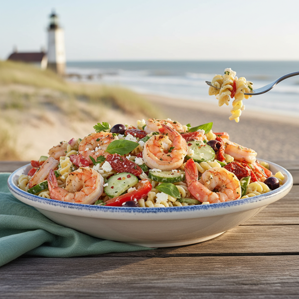 Coastal Shrimp & Veggie Pasta Salad recipe
