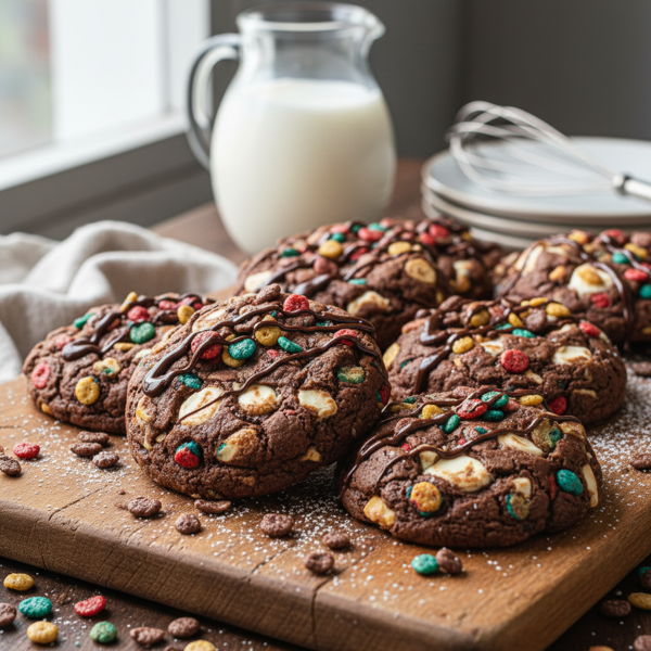Cocoa Pebbles Delight Cookies recipe