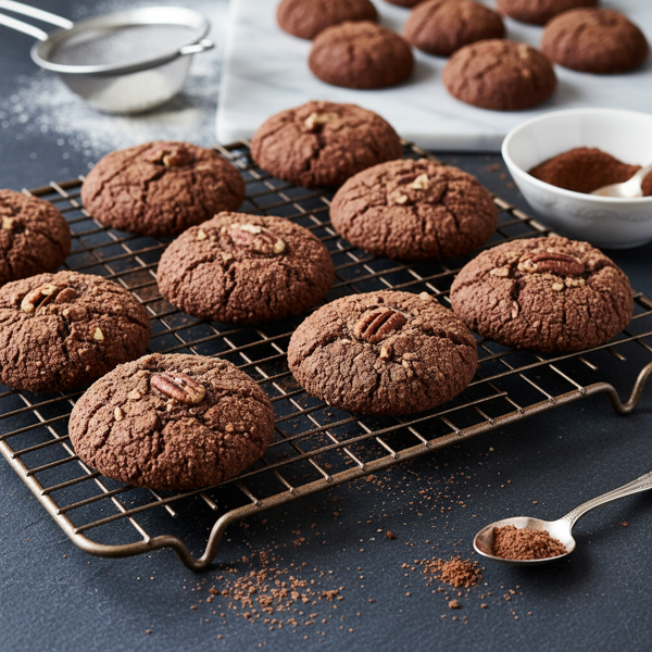 Cocoa Pecan Dust Cookies recipe