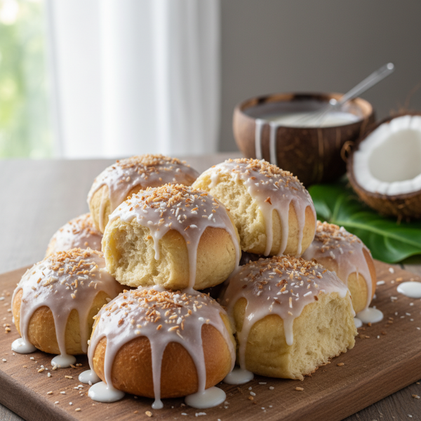 Coconut-Glazed Samoan Buns recipe