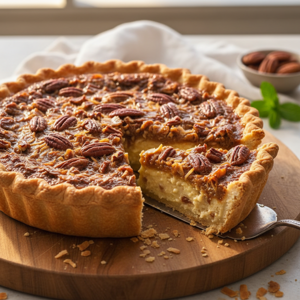 Coconut-Pecan Chess Pie Delight recipe