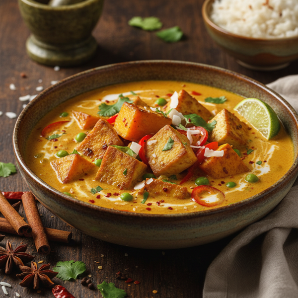 Coconut Butternut Squash and Tofu Curry recipe