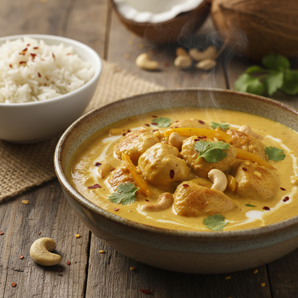 Coconut Cashew Chicken Curry recipe