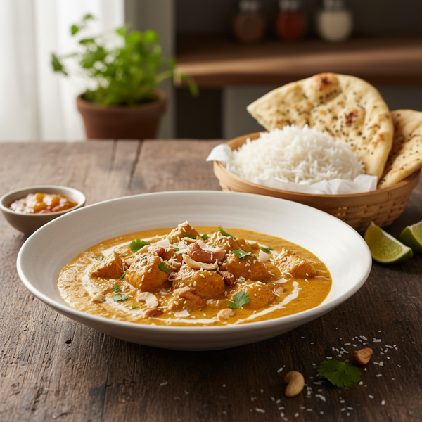 Coconut Cashew Chicken Pasanda recipe