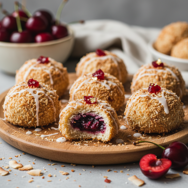 Coconut Cherry Delight Bites recipe