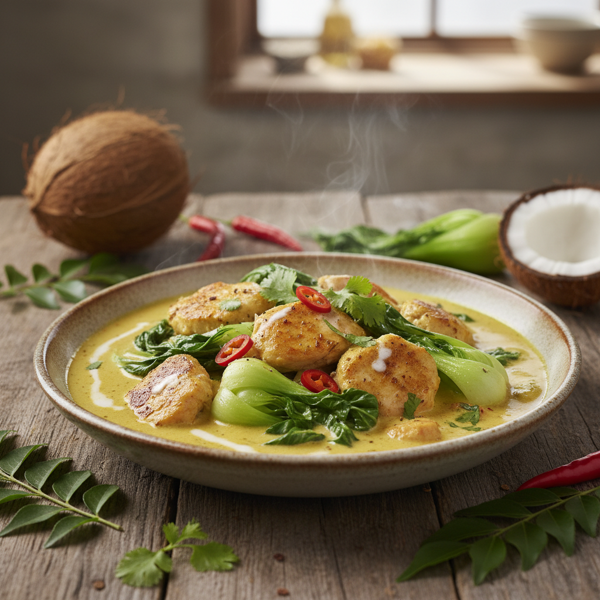 Coconut Chicken Curry with Bok Choy recipe
