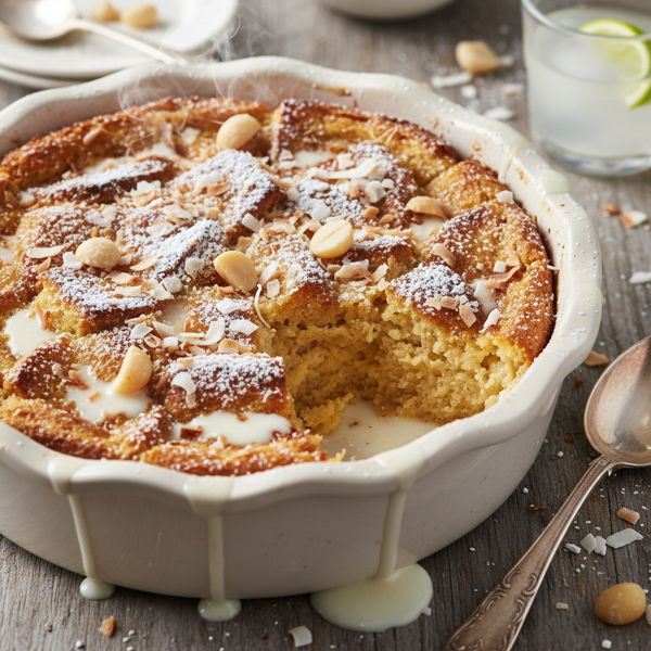 Coconut Cream Bread Pudding recipe