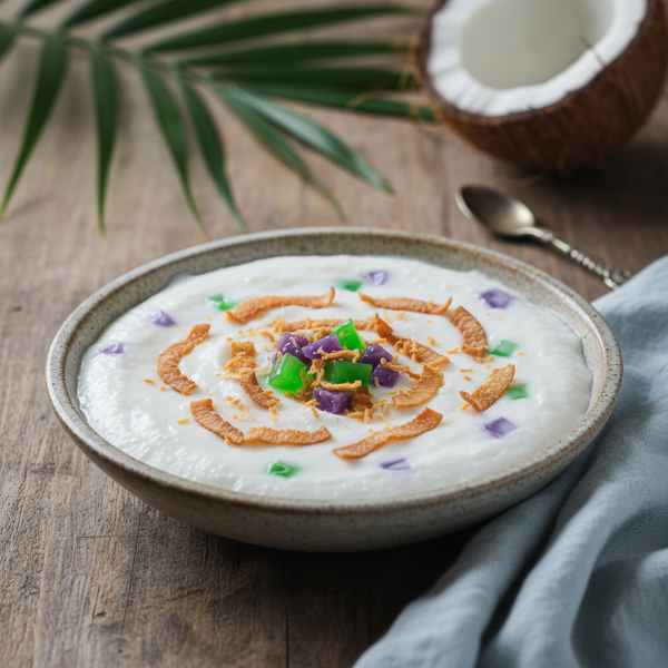 Coconut Cream Delight (Maja Blanca) recipe