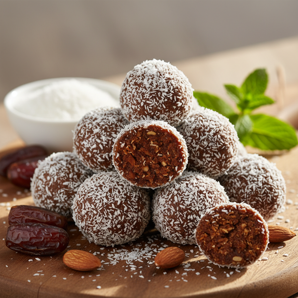 Coconut Date Bliss Balls recipe