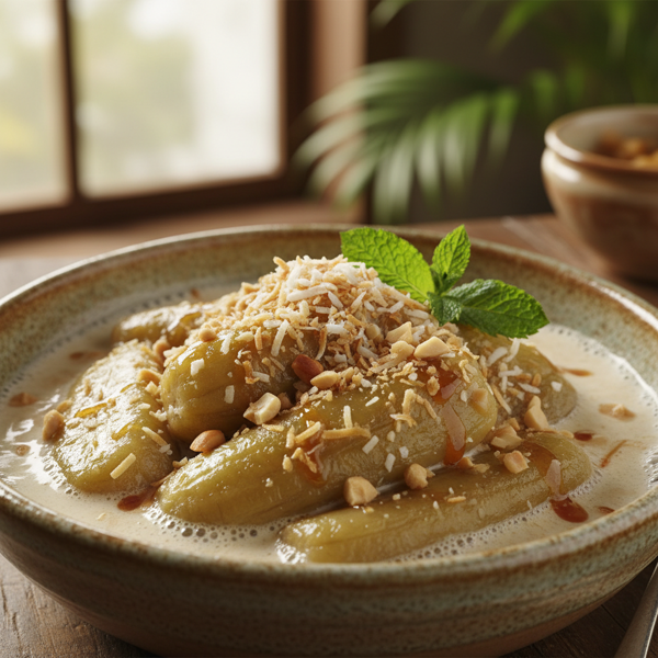 Coconut Green Banana Delight recipe