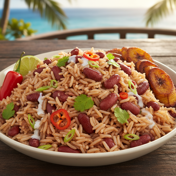 Coconut Jamaican Red Beans and Rice recipe