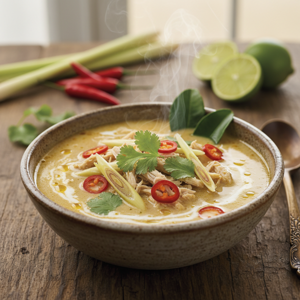 Coconut Lemongrass Turkey Soup recipe