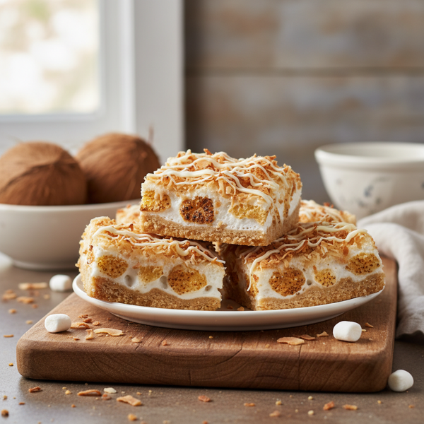 Coconut Marshmallow Dream Bars recipe