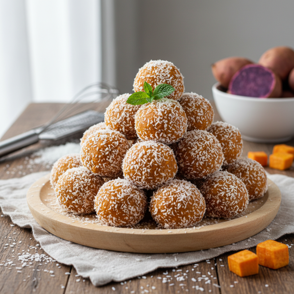 Coconut Sweet Potato Bliss Balls recipe