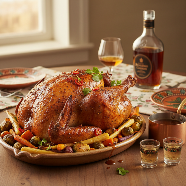 Cognac-Infused Mexican Roast Turkey recipe