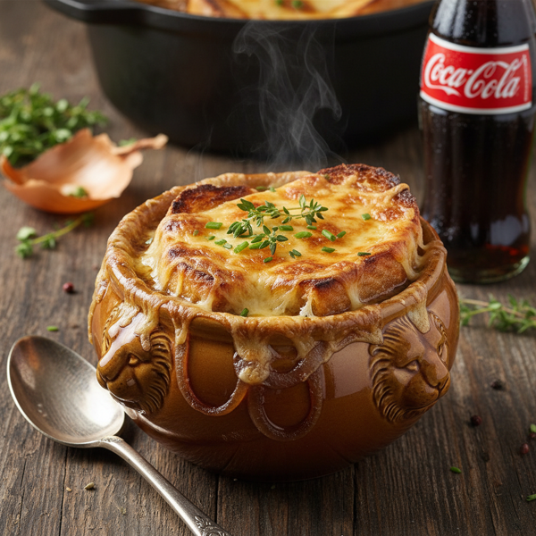 Cola-Infused French Onion Soup recipe