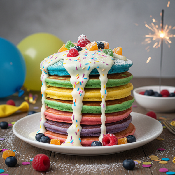 Colorful Celebration Pancakes recipe