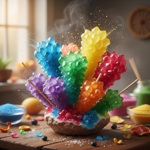 Colorful Flavor Burst Rock Candy recipe