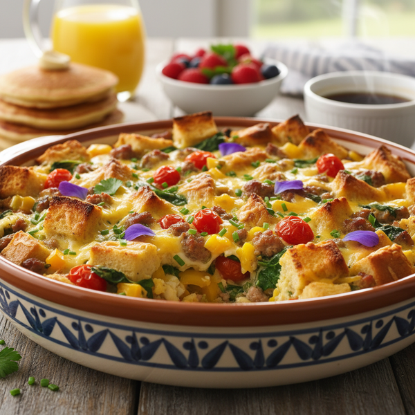 Colorful Lazy Day Brunch Bake recipe