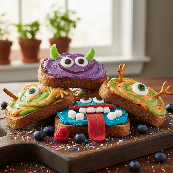 Colorful Monster Toast recipe