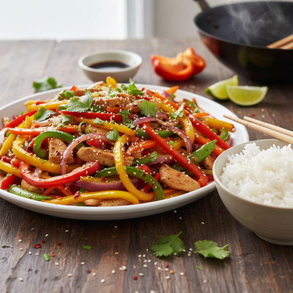 Colorful Pepper Symphony Stir-Fry recipe