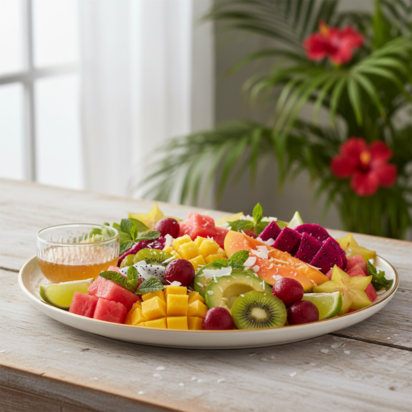 Colorful Tropical Fruit Medley recipe