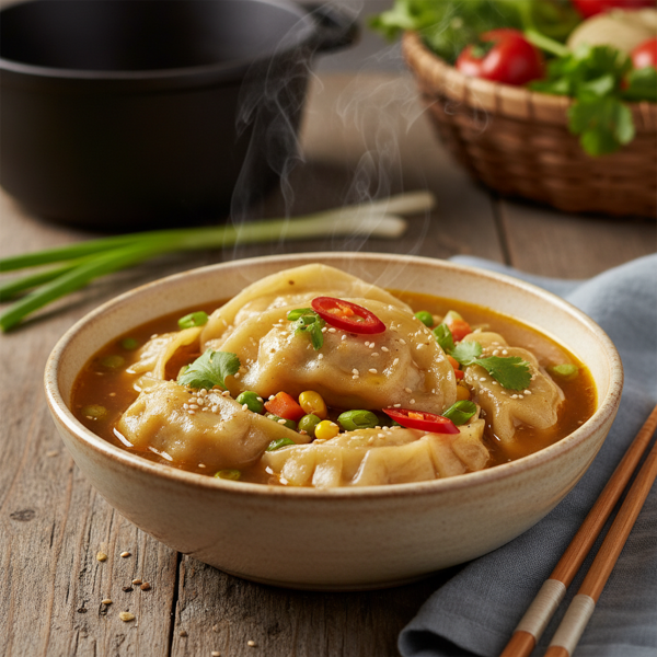 Comforting Chicken and Vegetable Dumplings recipe