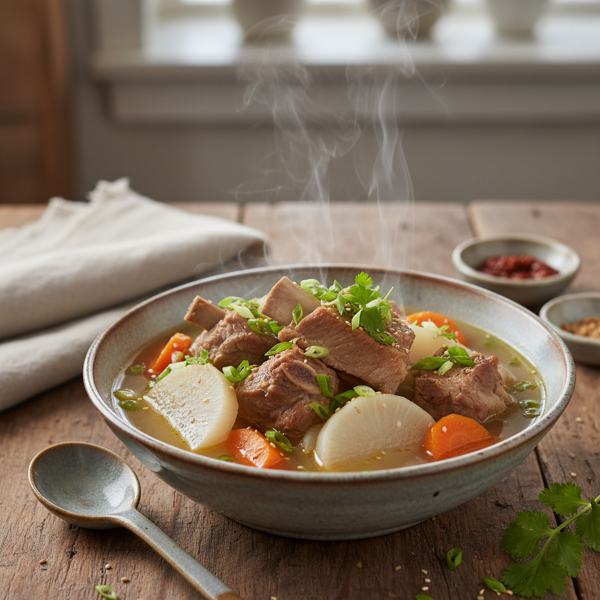 Comforting Daikon and Pork Rib Soup recipe