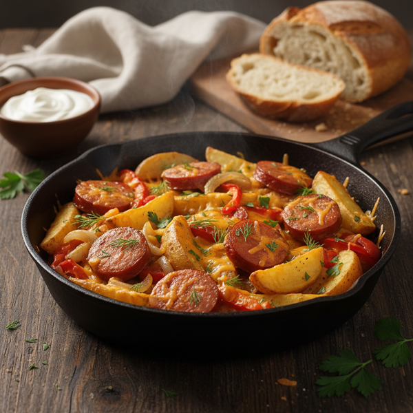 Comforting Kielbasa & Potato Bake recipe