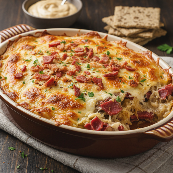 Comforting Low Carb Keto Reuben Casserole recipe