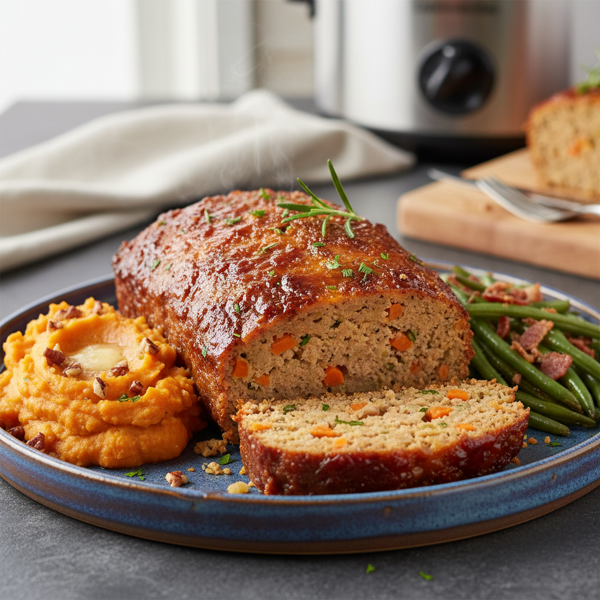 Comforting Slow Cooker Turkey Meatloaf recipe