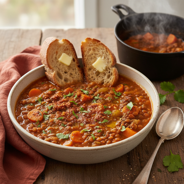 Comforting Spiced Lentil Stew recipe