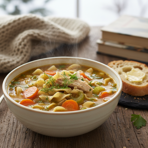 Comforting Winter Chicken Noodle Soup recipe