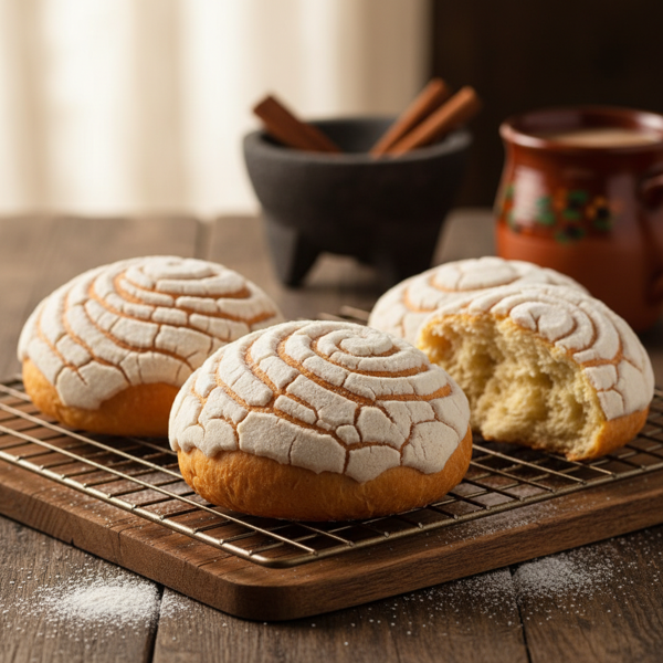 Conchas Blancas: Traditional Mexican Sweet Bread recipe