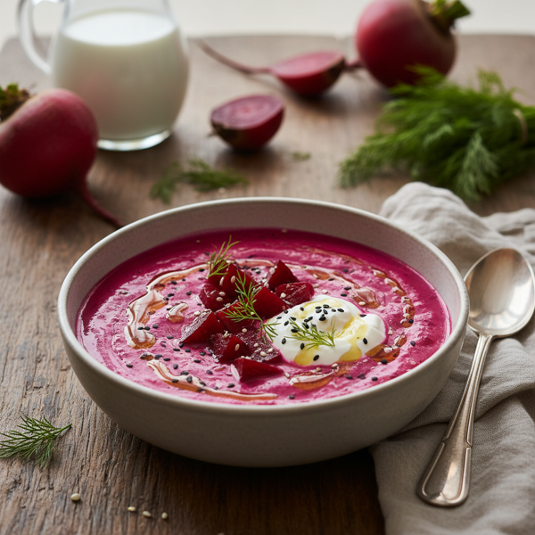 Cool and Creamy Beetroot Buttermilk Bliss recipe