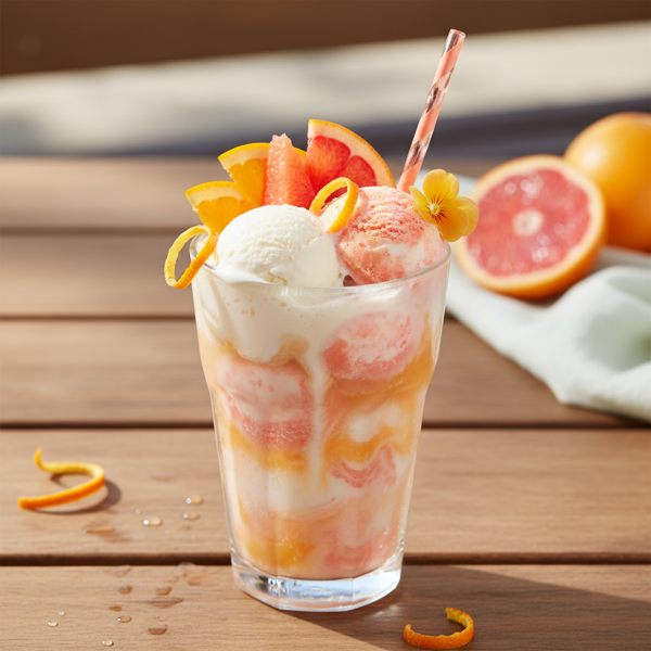 Coral Citrus Creamsicle Float recipe