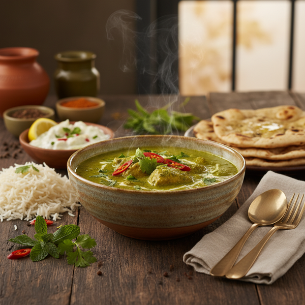 Coriander & Mint Chicken Curry recipe