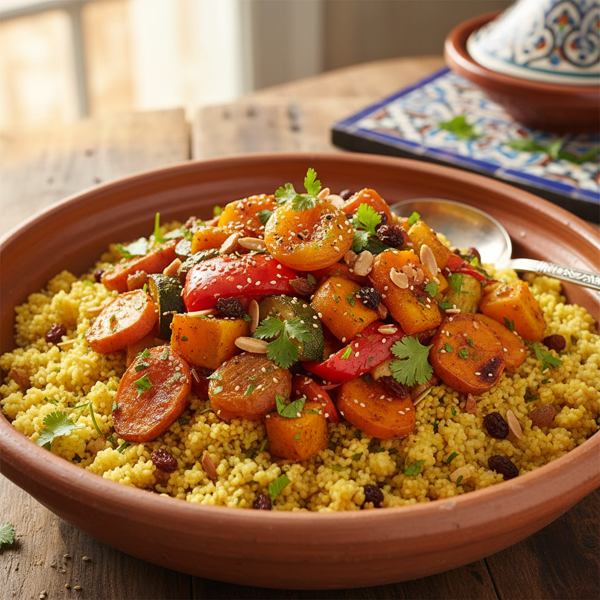 Couscous with Moroccan Spiced Vegetables recipe