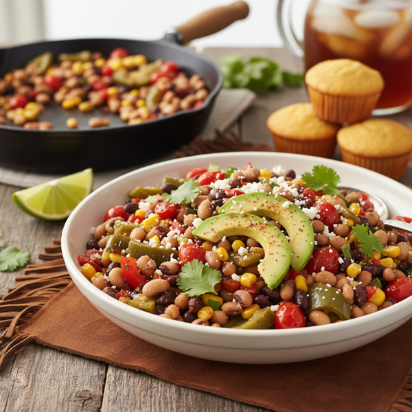 Cowgirl's Southwestern Black-Eyed Pea Medley recipe