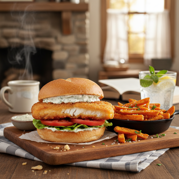 Cozy Farmhouse Fish Sandwich recipe