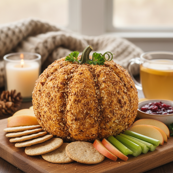 Cozy Pumpkin Cheese Ball recipe